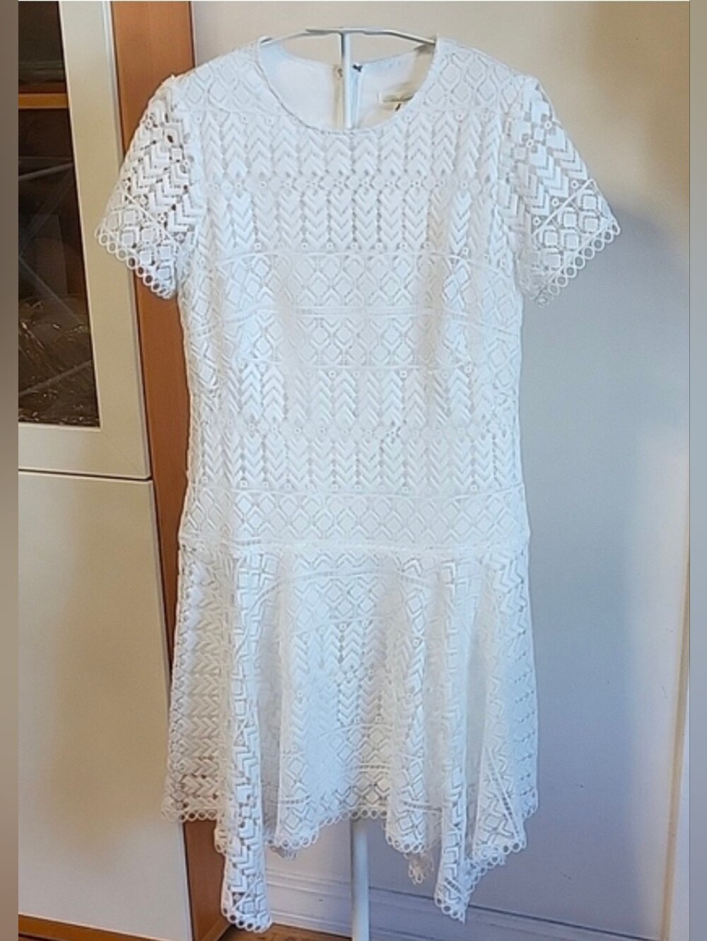 SHOSHANNA White Ivory Crochet Lace Dress Graduation Wedding Sz 6 New With Tag!